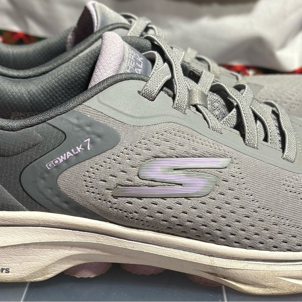 Skechers Gowalk7 gray sneakers - Picture 3 of 6